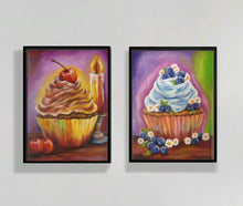 Indlæs billede til gallerivisning 🧁 Cupcakes – 18x24 cm · Er der én, der frister?