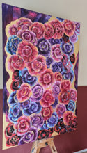 Indlæs billede til gallerivisning Midnight Bloom | 90x60cm