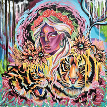 Indlæs billede til gallerivisning ''White Gold'' | 100x100cm