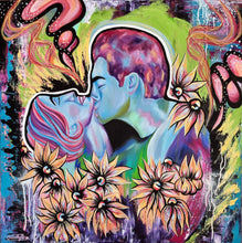 Indlæs billede til gallerivisning ''Live and Love'' No.4 | 80x80cm