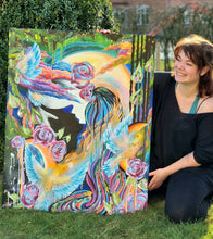 Indlæs billede til gallerivisning "Love You to the Moon" No.6 | 100x80cm