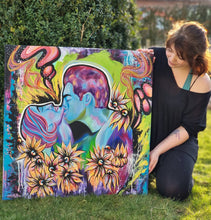 Indlæs billede til gallerivisning ''Live and Love'' No.4 | 80x80cm