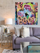 Indlæs billede til gallerivisning ''Live and Love'' No.4 | 80x80cm