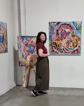 Indlæs billede til gallerivisning ''White Gold'' | 100x100cm