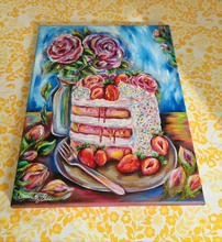 Indlæs billede til gallerivisning Søde Desserter – &quot;Sommerens lagkage&quot;✨|40x30cm
