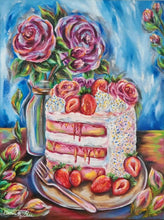 Indlæs billede til gallerivisning Søde Desserter – &quot;Sommerens lagkage&quot;✨|40x30cm

