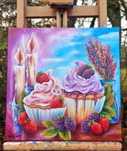 Indlæs billede til gallerivisning Sødme i sommerskær | 30x30cm
