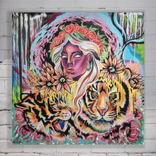 Indlæs billede til gallerivisning &#39;&#39;White Gold&#39;&#39; | 100x100cm
