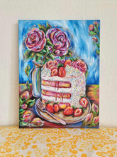 Indlæs billede til gallerivisning Søde Desserter – &quot;Sommerens lagkage&quot;✨|40x30cm
