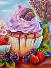 Indlæs billede til gallerivisning Sødme i sommerskær | 30x30cm
