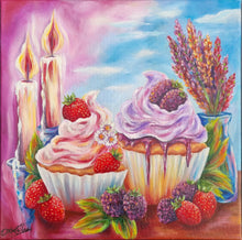 Indlæs billede til gallerivisning Sødme i sommerskær | 30x30cm
